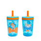 Zak Designs Blippi Kelso Toddler Cups For Travel or At Home, 15oz 2-Pack Durable Plastic Sippy Cups With Leak-Proof Design is Pe