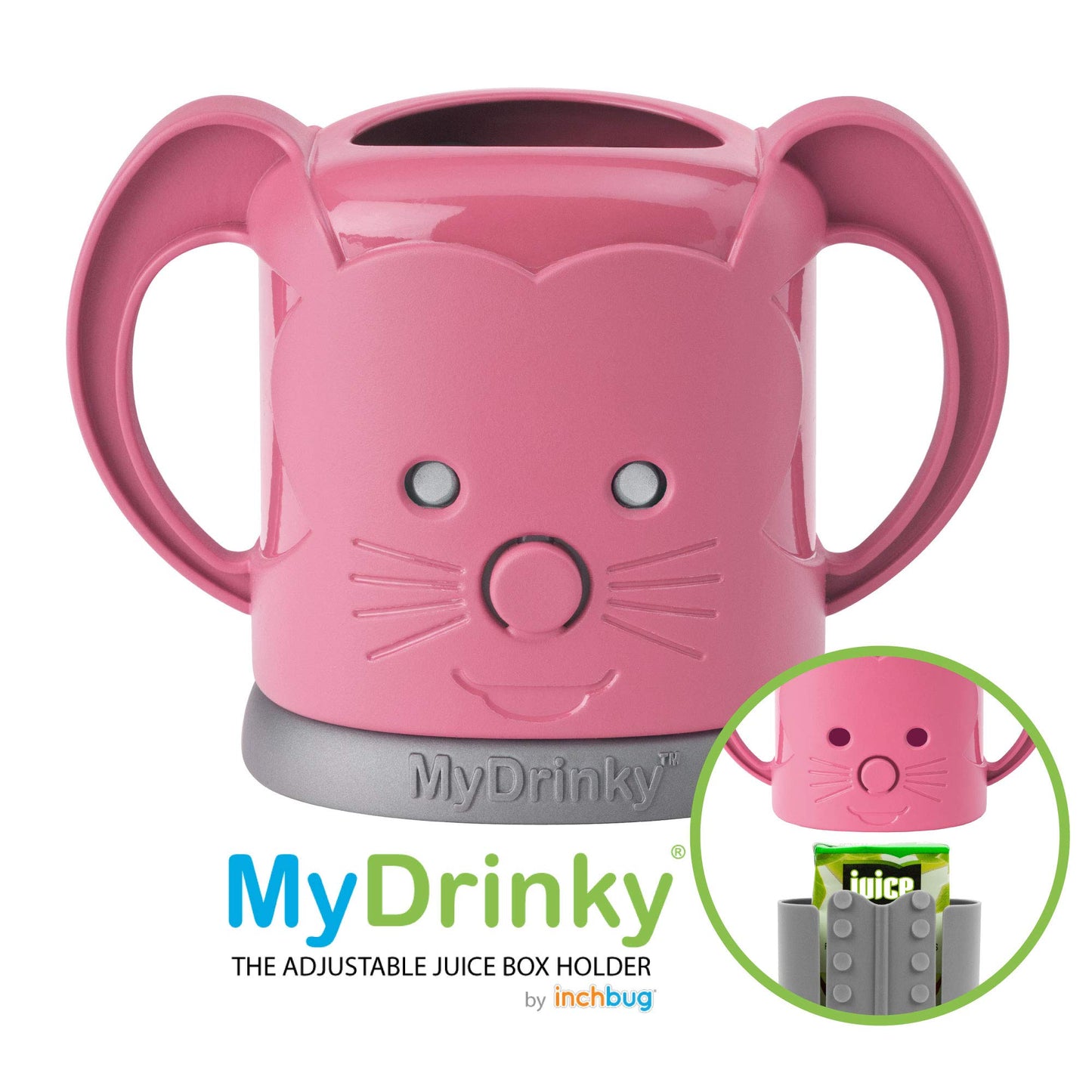 Mydrinky - The Adjustable Juice Box Holder (Pink Sorbet)