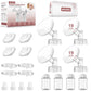 Pump Parts Compatible with Spectra S1/S2/9 Plus Breastpump, 4 Set Replacement Parts for Spectra Include 19mm Flange,Duckbill Val