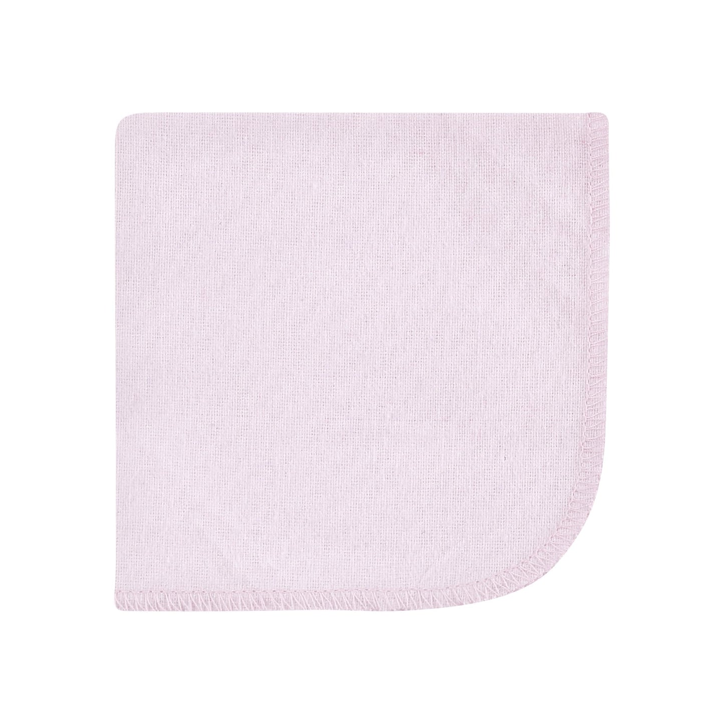 Hudson Baby Unisex Baby Flannel Cotton Washcloths, Lilac Elephants 12 Pack, One Size