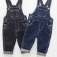 Kidscool Space Baby & Little Boys/Girls Denim Overalls,Jean Workwear,Deep Blue,3-4 Years