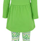 Unique Baby Girls St Patrick 'S Day Repeating Clovers Legging Set (10/5Xl, Green)