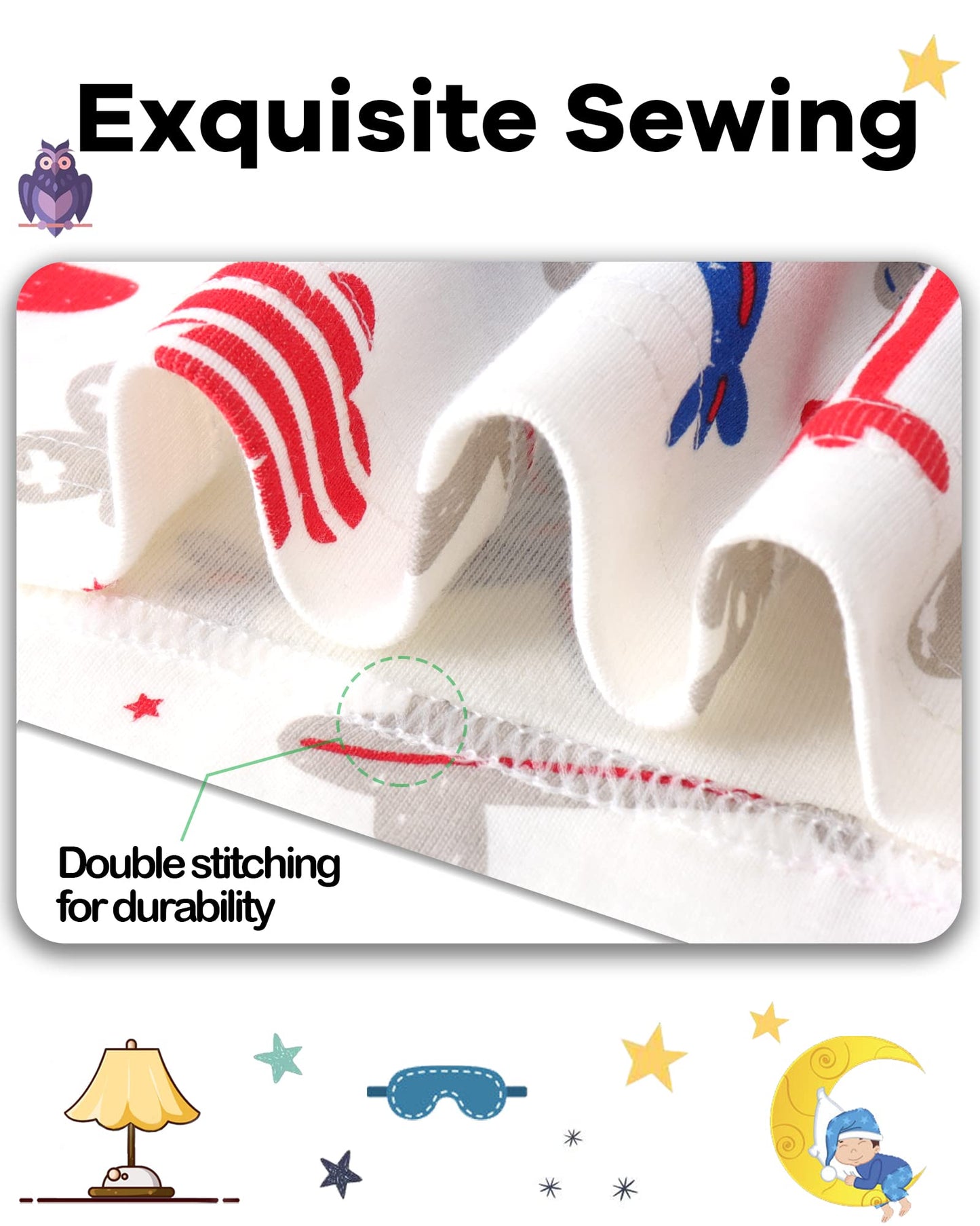 Daughter Queen Boys Pajamas 18-24 Months Summer Pjs Airplane Pj Sets Baby Toddler Cotton Short Sleeve Sleepwear Jammies Sleeping