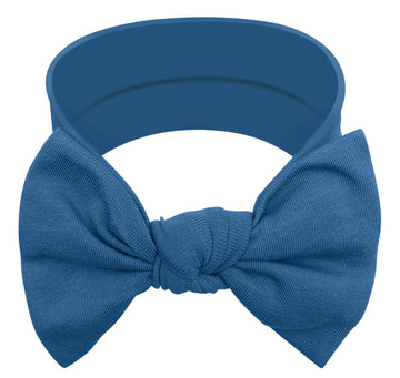 Babygiz Baby Girl Headbands-Infant,Toddler Cotton Handmade Hairbands With Bows Child Hair Accessories (Queen Blue)