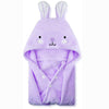 Romasa Toddler Hooded Bath Towel Ultra Soft Towel Highly Absorbent Bathrobe Blanket For Boys Girls- 27.5' X 55' (Purple)