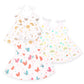 Kidbea 100% Muslin Frock For Baby Girls | Soft Mulmul Cotton | Baby Girls Summer Wear | Sleeveless Vest | Newborn Baby (03 Mont