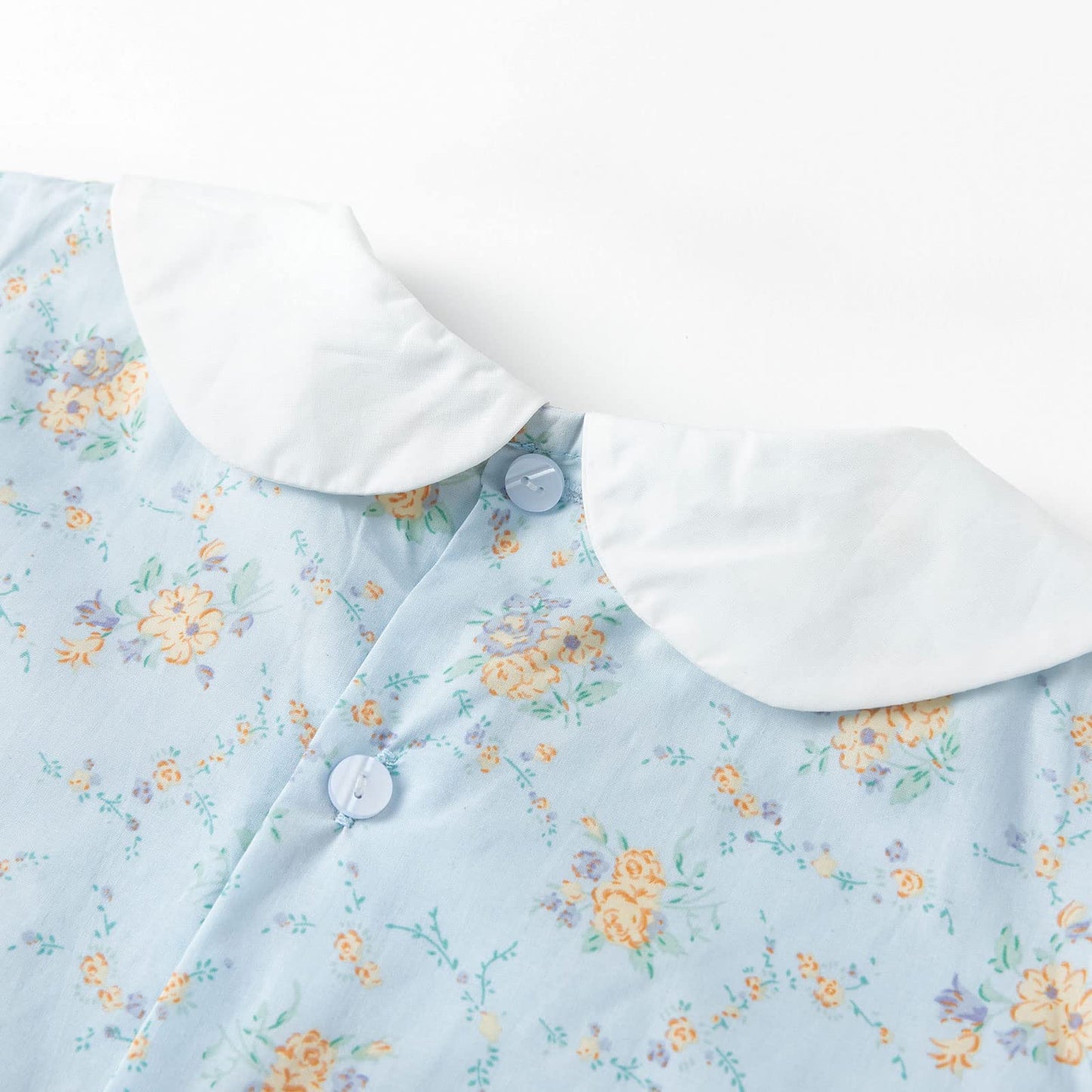 Simplee Kids Toddler Light Blue Dress Toddler Summer Dress Smocked Toddler Floral Dress Baby Blue 12M, 18 Months