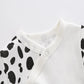 Baby Girls Spring Summer Romper One Piece Bodysuit Rash Guard Sets Puffer For 6-9 Month Baby White Cow