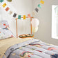 Uozzi Bedding 4 Piece Gray Dinosaurs Toddler Bedding Set With Colorful Dinos Boys Bed Comforter Sheet Set