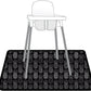 Bapronbaby Pineapple Monochrome Splash Mat - Waterproof Catch-All For Under High Chairs, Floors, Tables, Playtime Or Arts & Craf