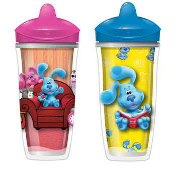 Playtex Baby Sipsters Stage 3 Spout Cups, Spill-Proof, Leak-Proof, Insulated - Blue'S Clues, 9 Oz, 2 Count
