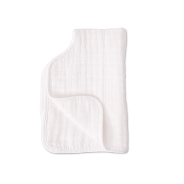 Little Unicorn Ultra-Absorbent Premium Burp Cloth | Soft On Baby'S Skin | Larger Size | Ergonomic Design (White)