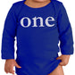 Custom Kingdom Baby Boys And Girls One Year Old First Birthday Bodysuit (Long-Sleeved 18 Months, Royal Blue)