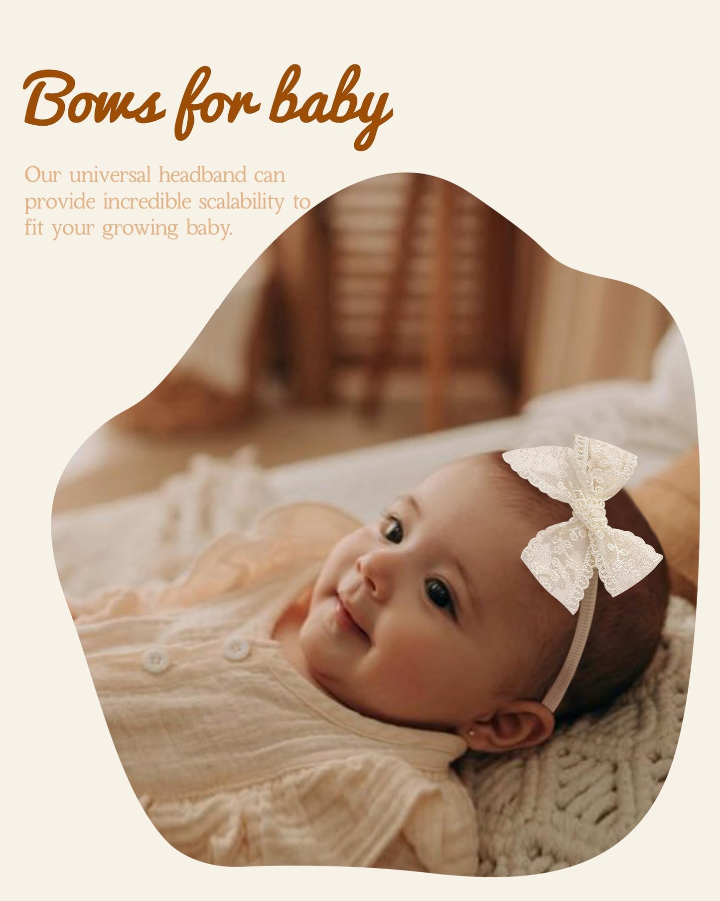 Doboi 18Pcs Baby Girl Headbands With Bows Baby Flower Hair Bows Nylon Hairbands Handmade Hair Accessories For Newborn Infant Tod