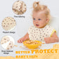 Mepase 10 Pcs Large Muslin Baby Girl Bibs Drool Teething Bibs Lap Shoulder For Boy Girls Teething(Vivid Colors)