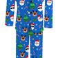 Kids Santa Tuxedo Suit Slim Fit For Christmas Wedding Party Birthday Funny Elk Gentleman Blazer Set With Tie Pants Jacket 3 Piec