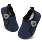 FEETCITY Infant Boys Girls Slip On Sneaker Newborn Crib Shoes First Walking Shoes Dark Blue