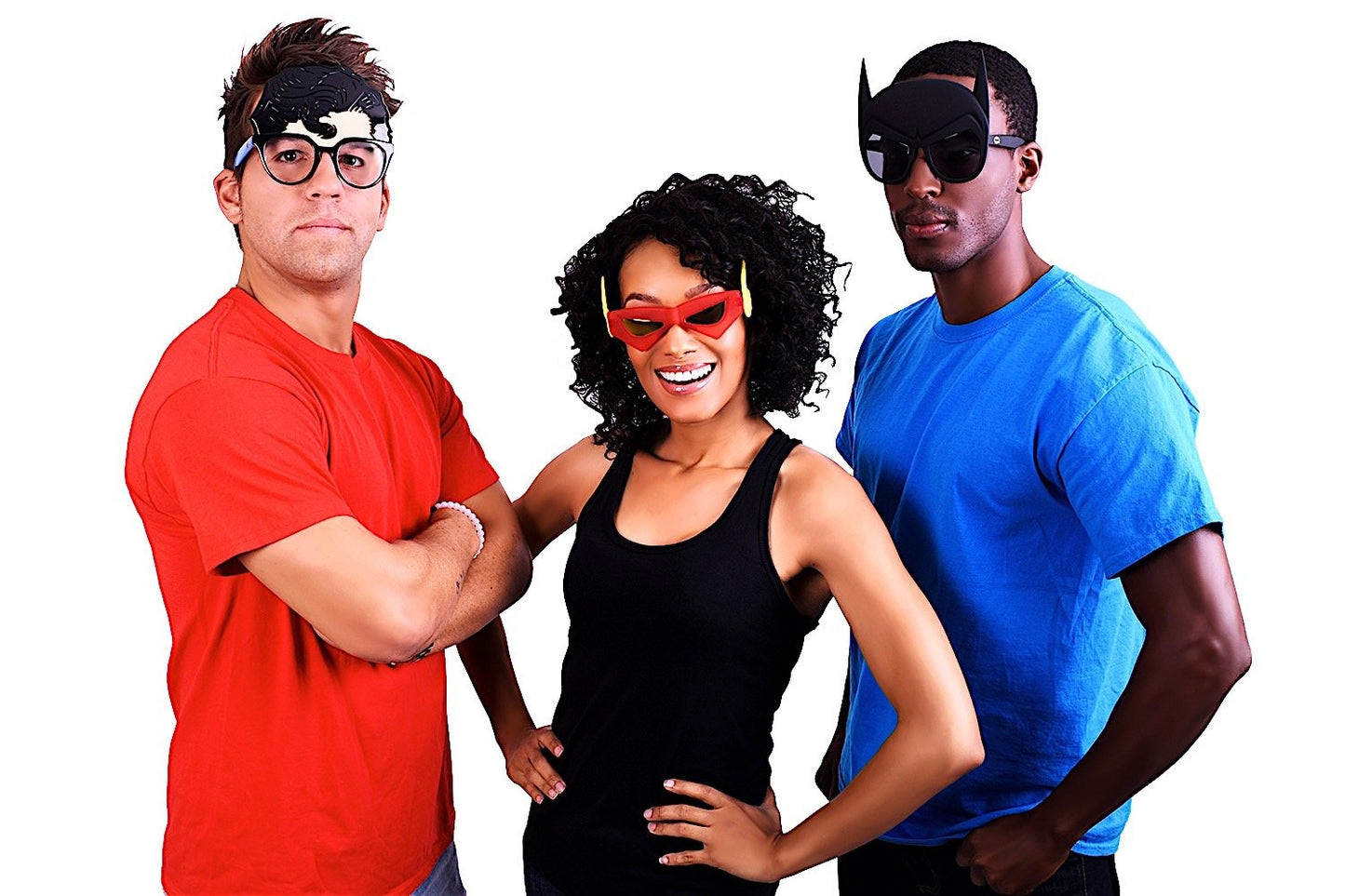 Sun-Staches Superman Costume Sunglasses | Dc Comics Accessory | Uv 400 | One Size Fits Most