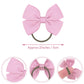 Lddcx Baby Girls' Hair Ties With Bows For Toddler Ponytail Holders Small Hair Ties, Fabric, Pk, 1 Count