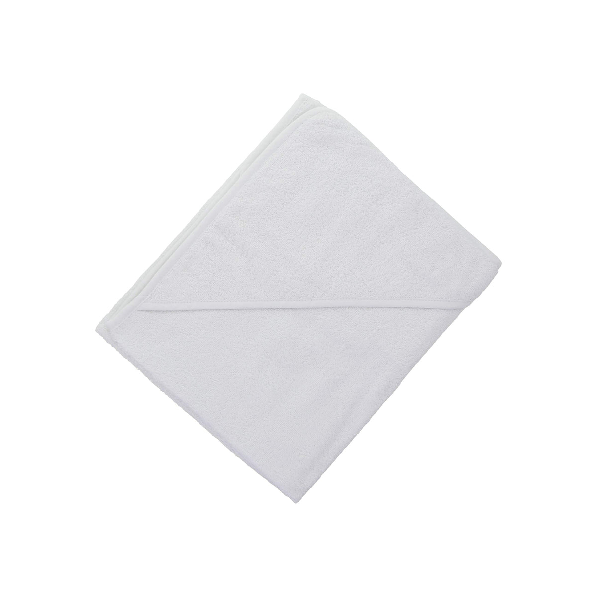 HealthLand TowelsRus Soft Hooded Cotton Baby Wrap Towel, White, 100% Cotton, 76cm x 76cm