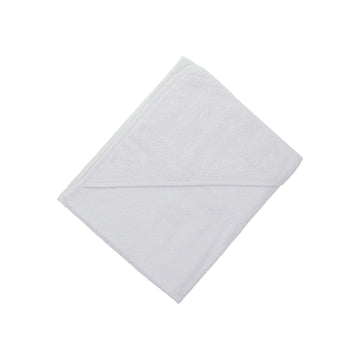 HealthLand TowelsRus Soft Hooded Cotton Baby Wrap Towel, White, 100% Cotton, 76cm x 76cm