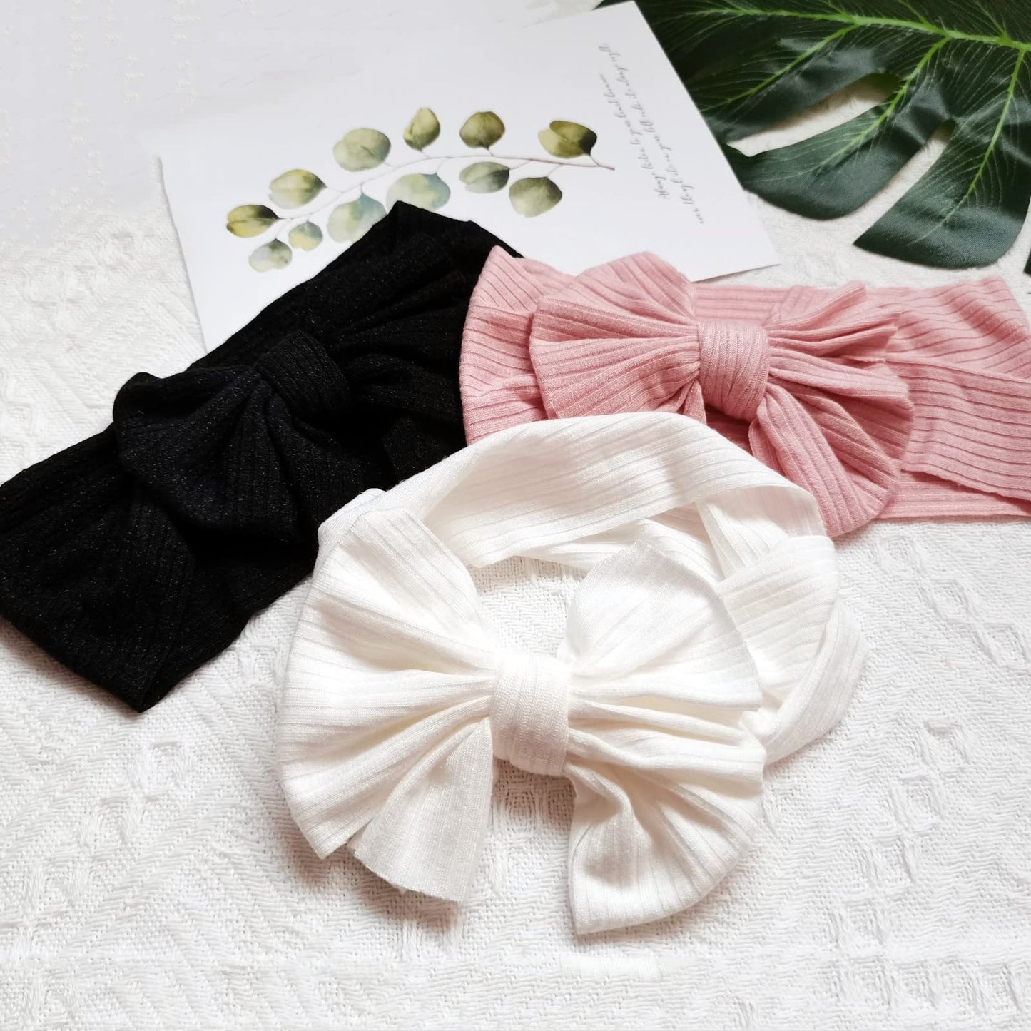 Hjiaruiky Baby Headbands Baby Girls Bows Headband Newborn Bow Handmade Soft Headbands With Bows Hairbands For Infant Toddler Bla