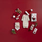 Mud Pie Muslin Christmas Swaddle And Rattle, Santa