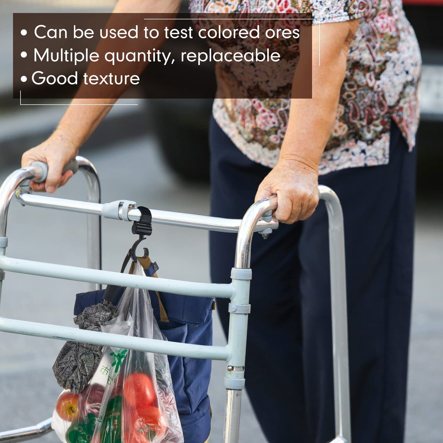 4 Pcs Walker Hook Hanging Multipurpose 360 Rotation Stroller Clip Diaper Bag Hanger For Walker Rollator Crutches Wheelchair Shop