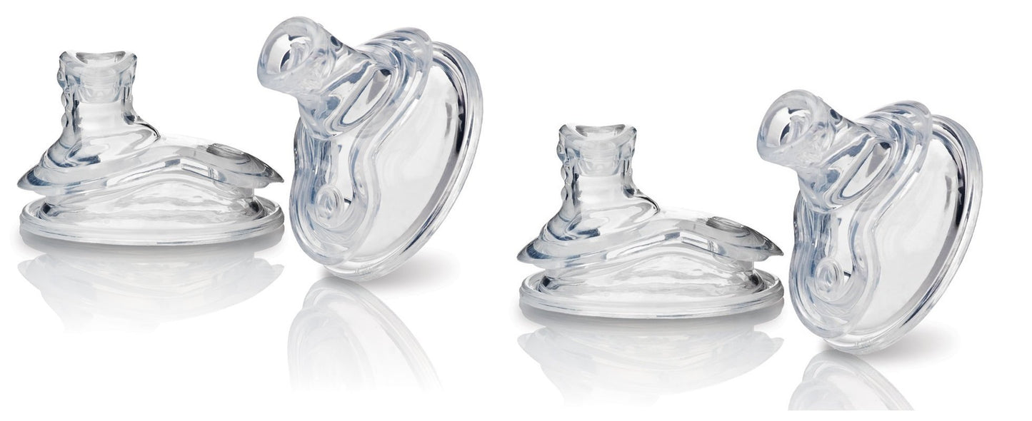 Nuby Super Spout No Spill Replacement Spouts, Clear, 4 Count (Pack Of 2)