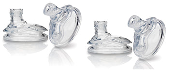 Nuby Super Spout No Spill Replacement Spouts, Clear, 4 Count (Pack Of 2)