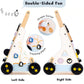 PairPear Wooden Baby Walker, Baby Push Walker Activity Center Toys,Montessori Walker Toy with Shape Sorter, Adjustable Speed Act