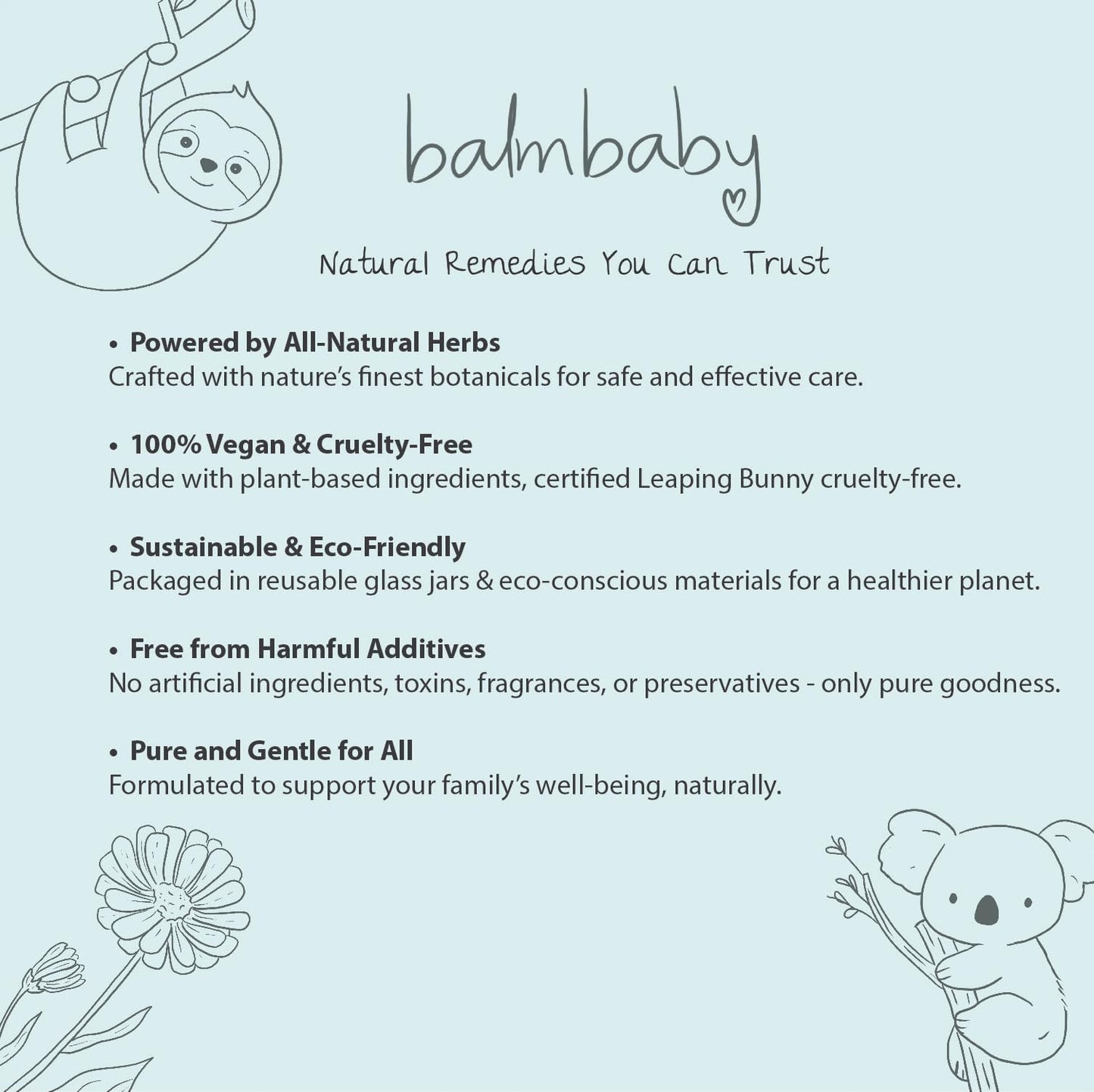 Balm Baby Natural & Organic Baby Teething & Calming Tincture - Calms, Soothes Gums And Discomfort - Vegan - Glass Bottle With Gl