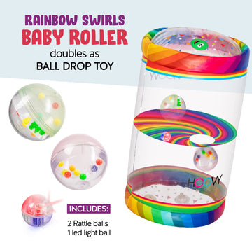 Hoovy Infant Crawling Toys | Toys For Crawling Babies | Crawling Toys For Babies 6-12 Months | Beginner Crawl Along Baby Roller