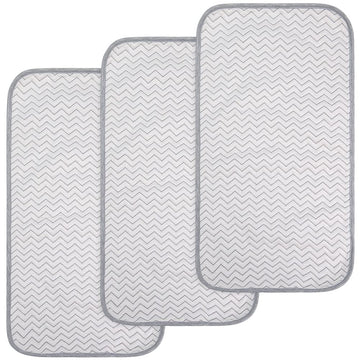 Bluesnail Ultra Soft And Absorbt Quilted Waterproof Changing Pad Liner 3Pk (Gray)