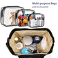 Diaper Bag With Organizing Pouches, Nappy Bags Handbag Multifunction Diaper Bag For Baby Care Travel Backpack Large Capacity Bla