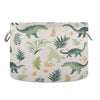 Canvas Storage Organizer Bin, Cute Dinosaur (1) Storage Basket Laundry Hamper with Handle for Clothes Playroom Decor, Large, 20 