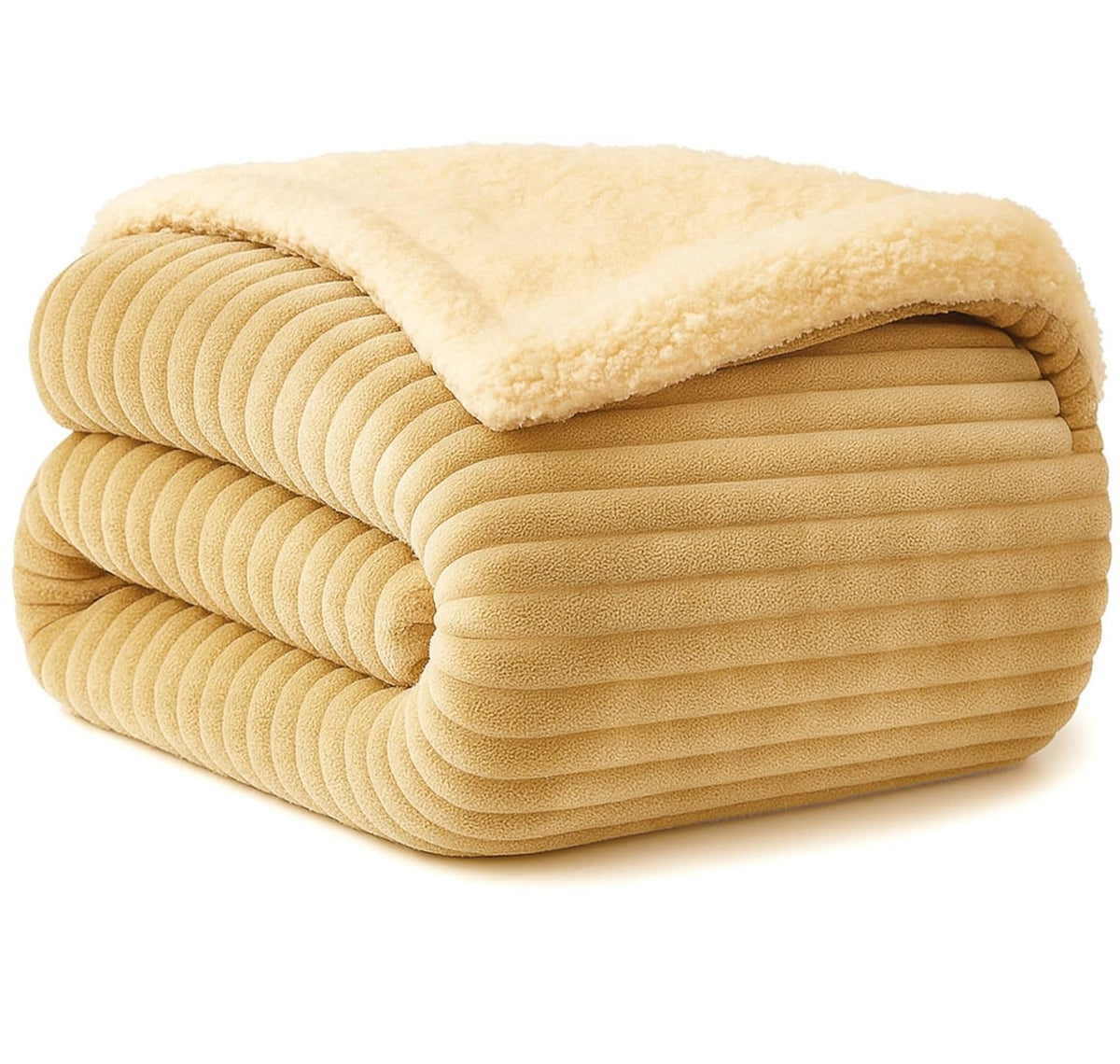 VAS COLLECTIONS Ultra Soft Baby Blanket | Flannel + Sherpa | 2Layer AllSeason AC Sheet for Newborns (024 M)  Beige