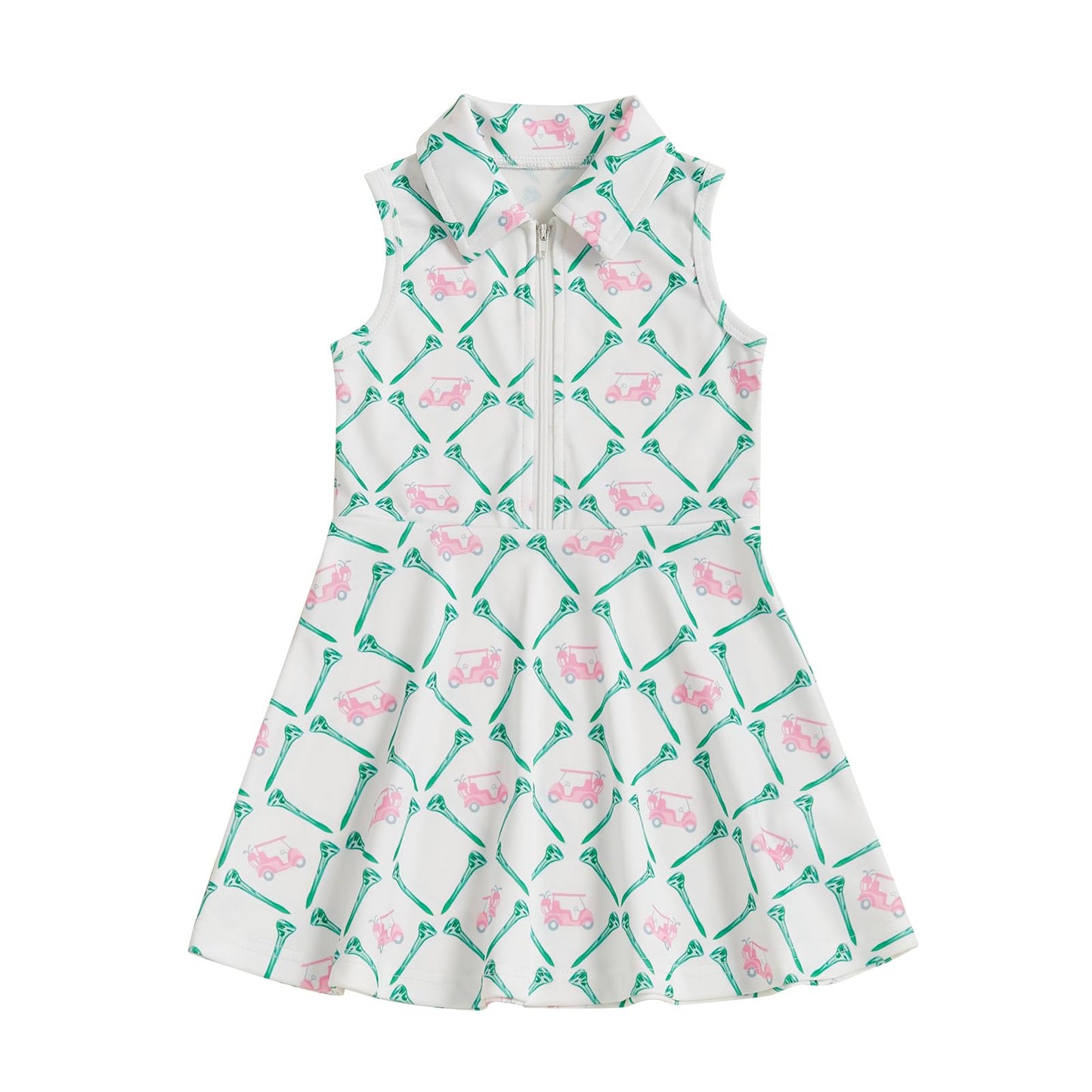 Rourufy Kids Girls Golf Outfit Toddler Girl Sleeveless Golf Dress Summer A Line Polo Dresses Athletic Workout Clothes (A Golf Ca