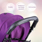 Baby Stroller Handle Cover, Leather Pram Foam Armrest Covers Universal Bumper Pushchair Handlebar Sleeve Removable Grip Bar Repl