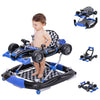 Baby Walker with Wheels, Activity Center Anti-Rollover, Comfortable seat, Steering Wheel, Music, Lights, 4 Height Adjustable Fol