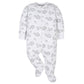 Gerber Unisex Baby 4 Pack Sleep 'N Play Footie Sheep Grey 0-3 Months