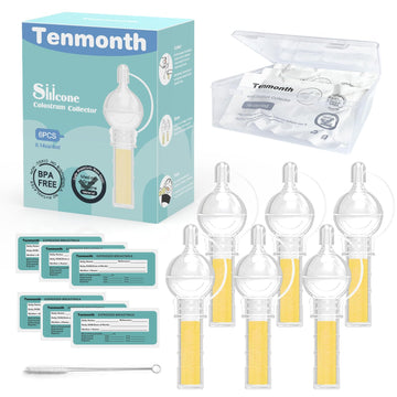Colostrum Collector Kit Tenmonth Breast Milk Collector With Storage Case Set, Portable Colostrum Container Ready-To-Use, Bpa Fre