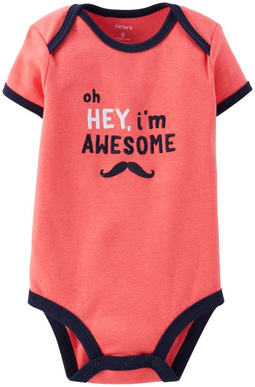 Carter'S Slogan Bodysuit (Baby) - Pink-18 Months