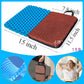 Masteymoh Small Foldable Seat Cushion 1-Inch Thick, Portable Gel Seat Cushion For Pressure Relief, Light Portable Seat Cushion F