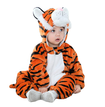 Tonwhar Unisex-Baby Costume Jumpsuit Toddlers' And Kids' Animal Outfit Romper (3-6 Months/Height:24'-26',Tiger)