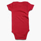 Romperinbox Unisex Solid Red Baby Bodysuit 0-24 Months (18-24 Months, Red)