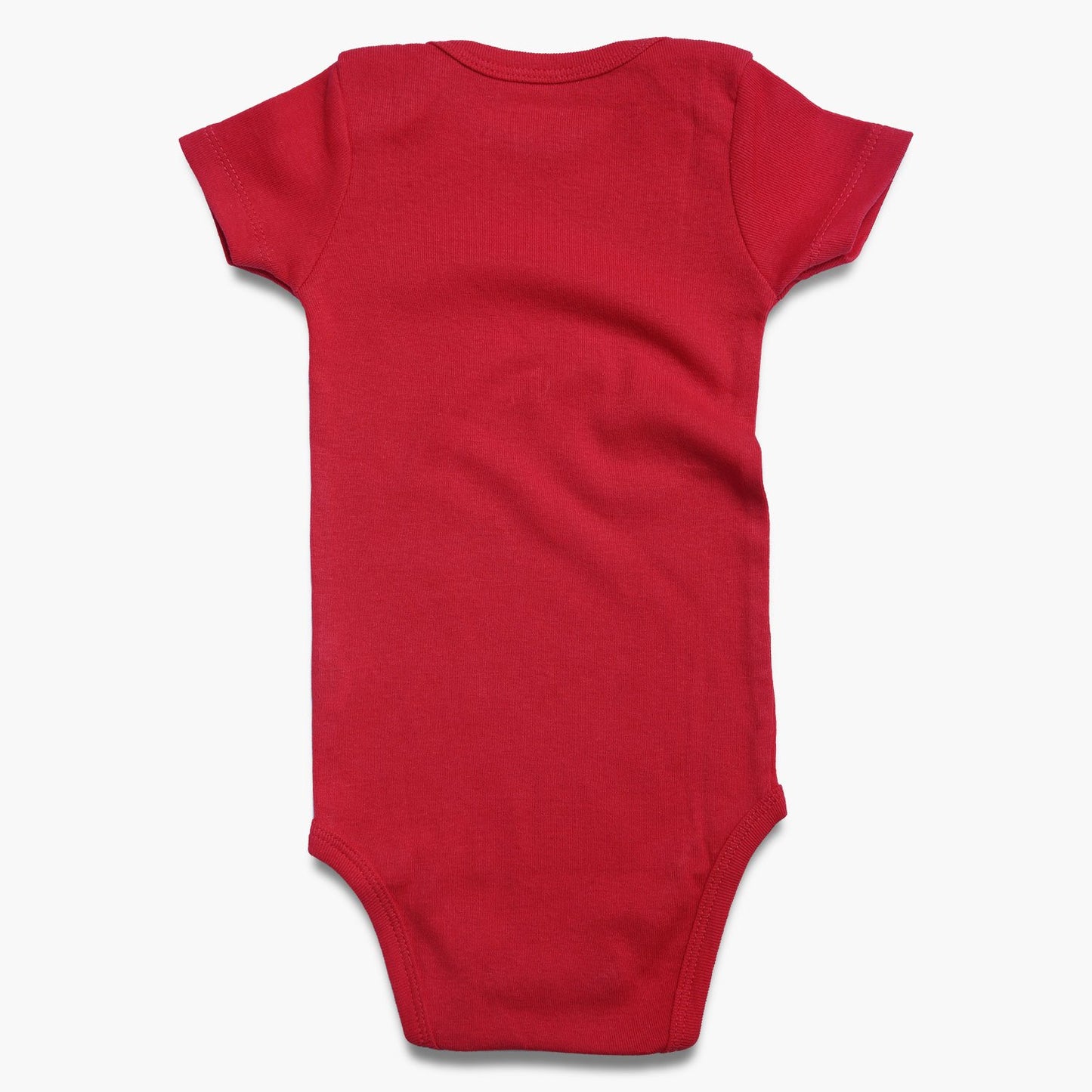 Romperinbox Unisex Solid Red Baby Bodysuit 0-24 Months (12-18 Months, Red)