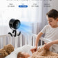 Koonie Portable Stroller Fan, Rechargeable Battery Operated, 5 Speeds With High-Speed Cooling, 17H Runtime, Digital Display, 360