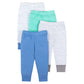 Lamaze Organic Baby Baby Boys Pull On Jogger Pants, Blue/Green, Newborn