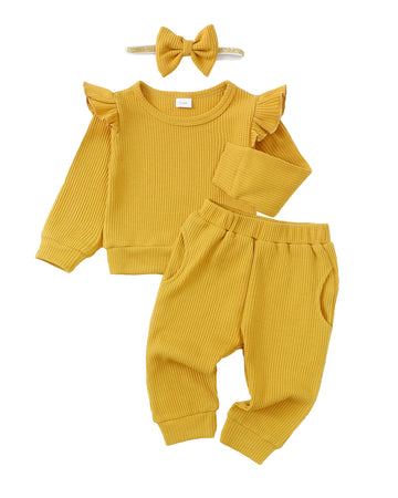 Toddler Baby Girl Clothes Top Pants Set Baby Girl Outfit Cute Baby Girl Gifts Baby Clothes Girl Clothing Ginger 18-24 Months Gir